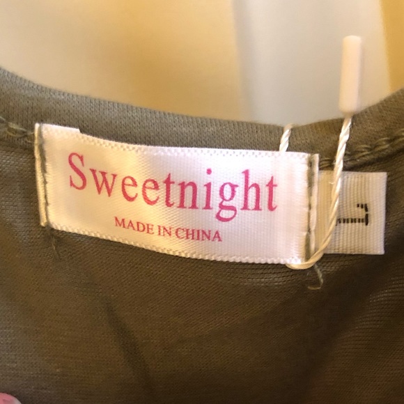 Olive Ruffle Tank Top - Picture 3 of 3